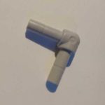 Vinkel 1/4" x 1/4" n/n Hård plast vinkel 90° nippel x nippel