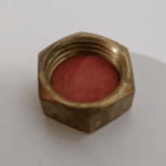 Slutmuffe 1/2" messing m. pakning